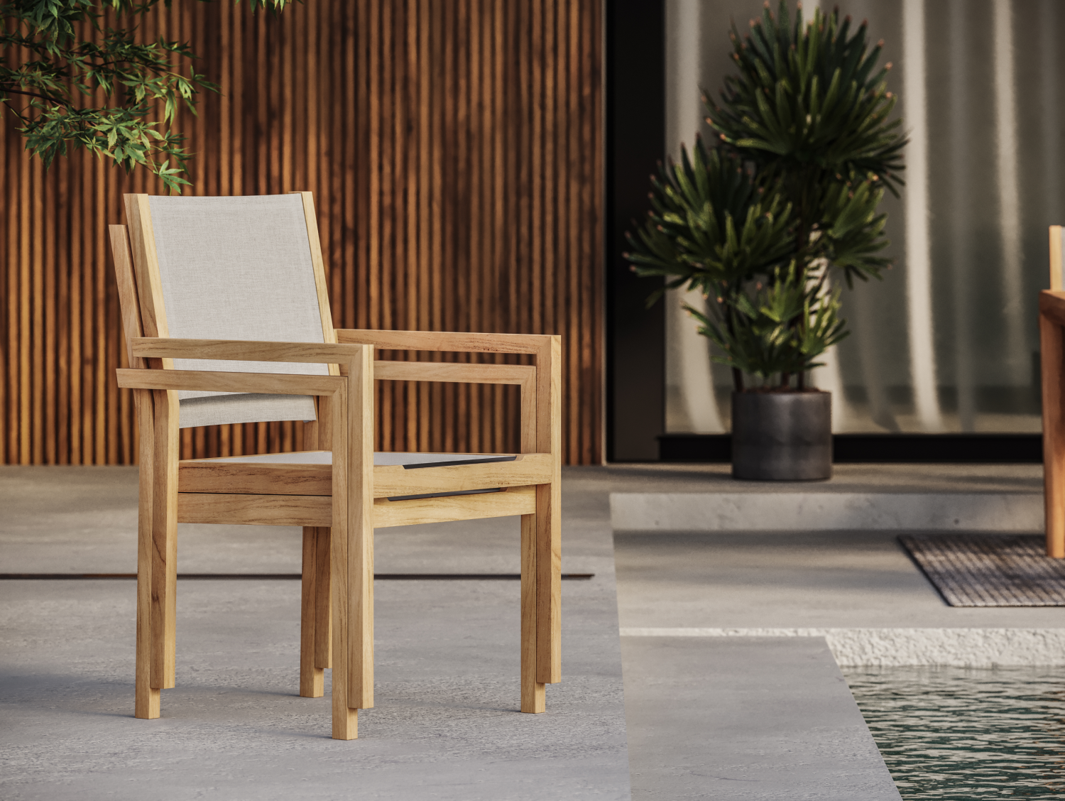 Traditional Teak Stapelbare stoel Cloud