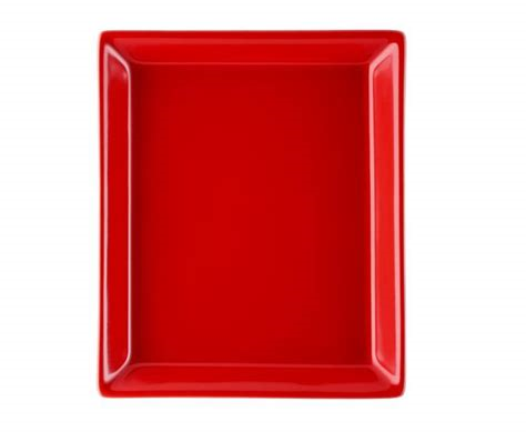 Tric Hot Schaal Rechth. 21x33cm Rood