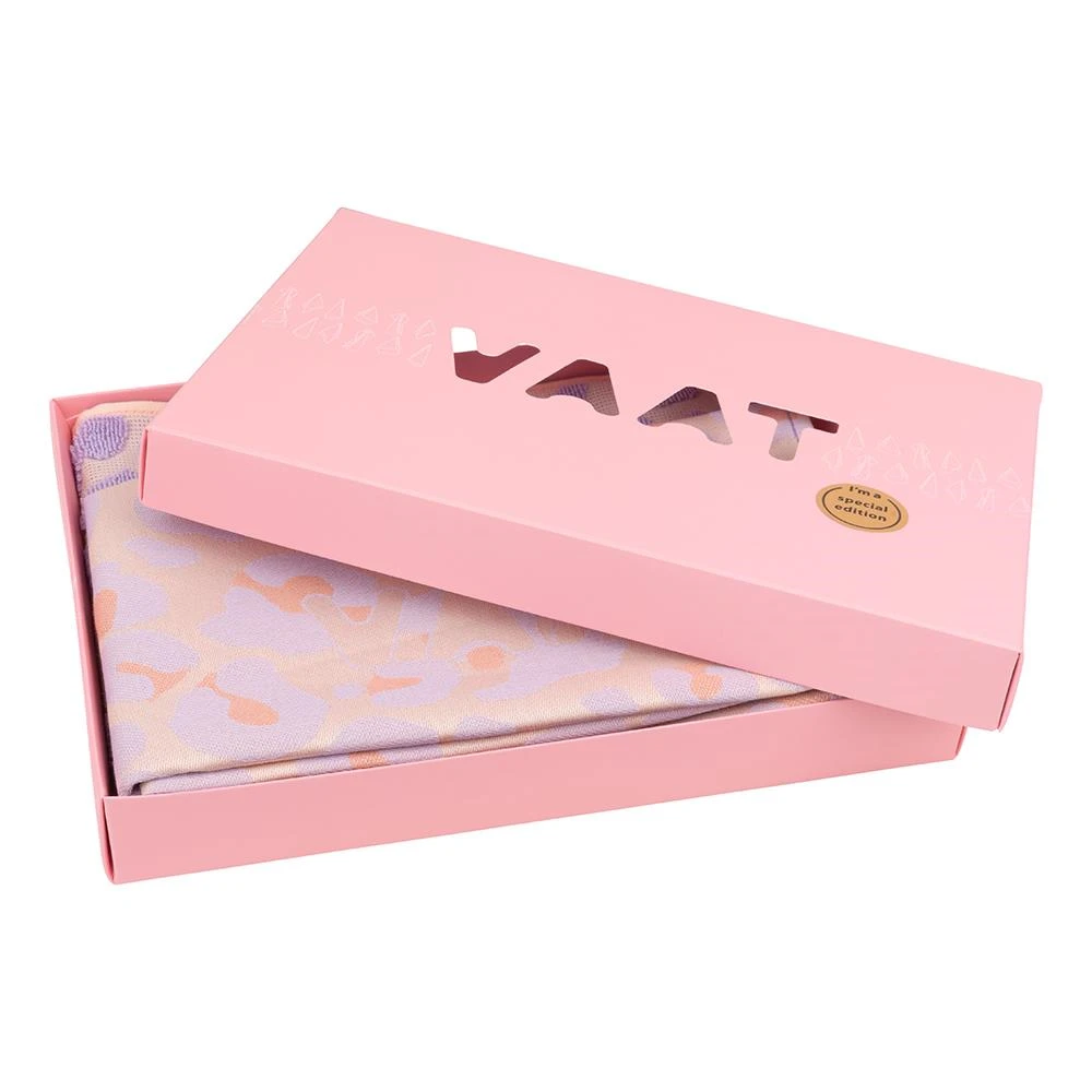 VAAT Gift set Thee/handdoek - Leopard -  lila/peach