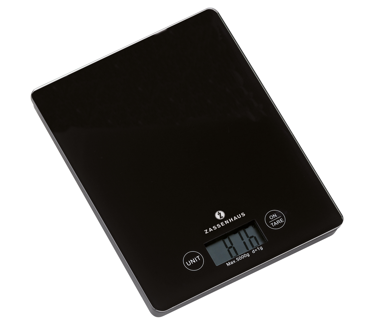 ZASSENHAUS Digitale keukenweegschaal BALANCE, zwart