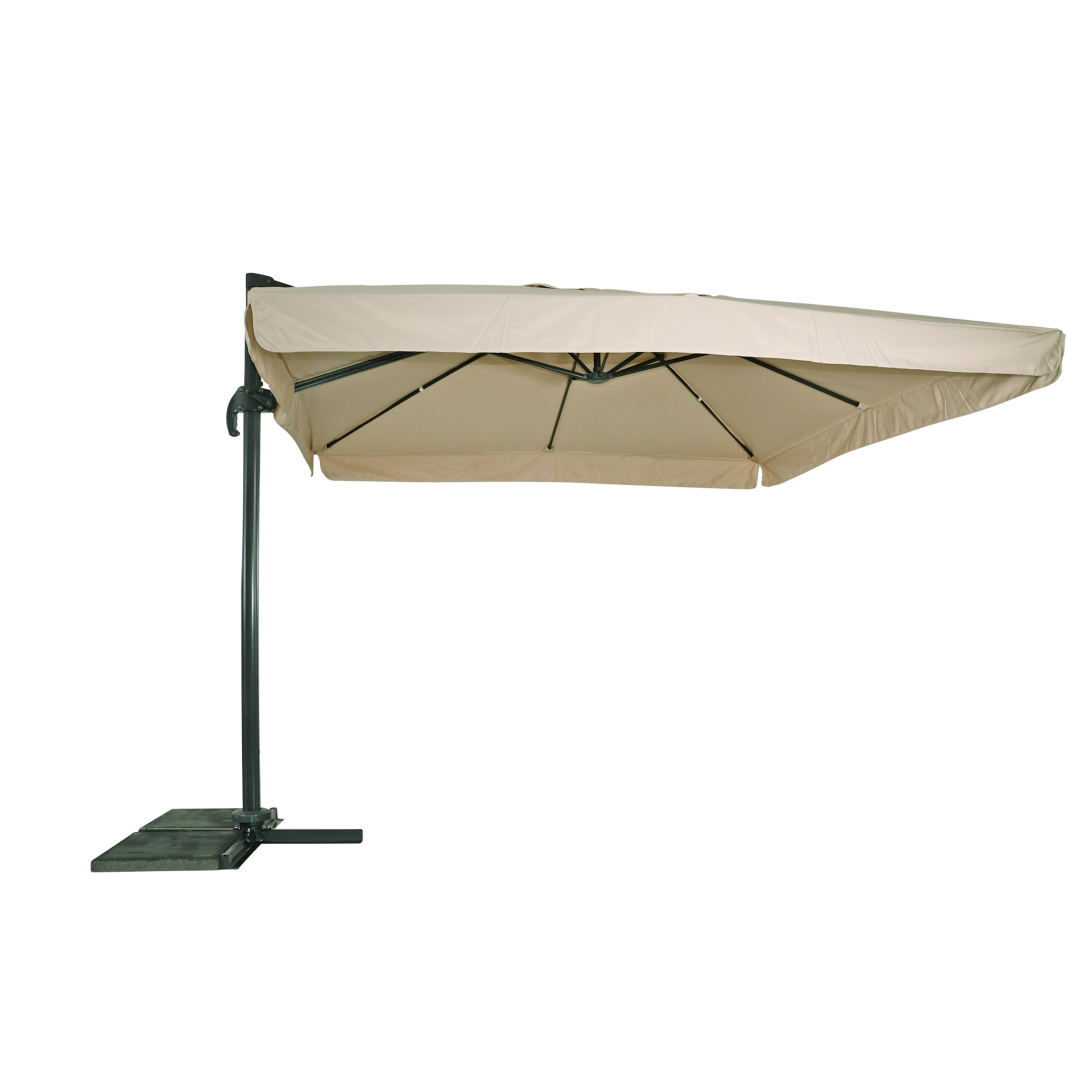 Zweefparasol Virgo ecru 3x3m