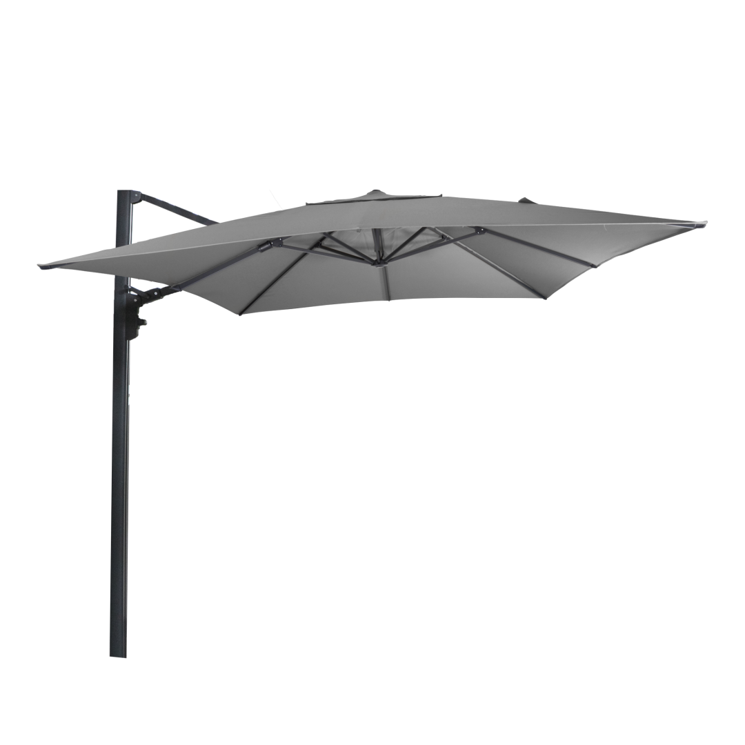 Zweefparasol Virgo Up grijs 3x3mtr