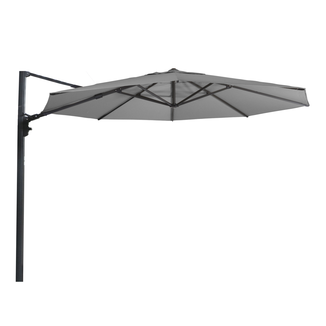 Zweefparasol Virgo Up grijs Ø3,5mtr