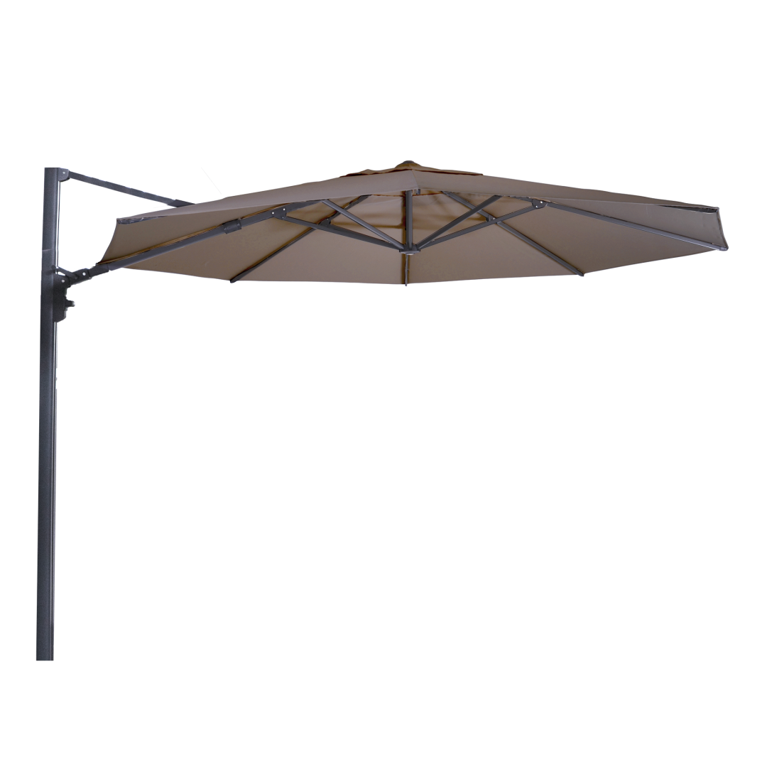 Zweefparasol Virgo Up taupe Ø3,5mtr